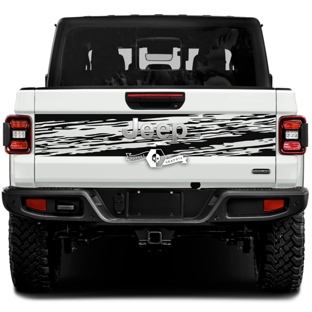 Jeep Gladiator Wrap Mud Aufkleber Aufkleber Vinyl Grafiken Heckklappe Bett Vinyl Aufkleber Aufkleber
