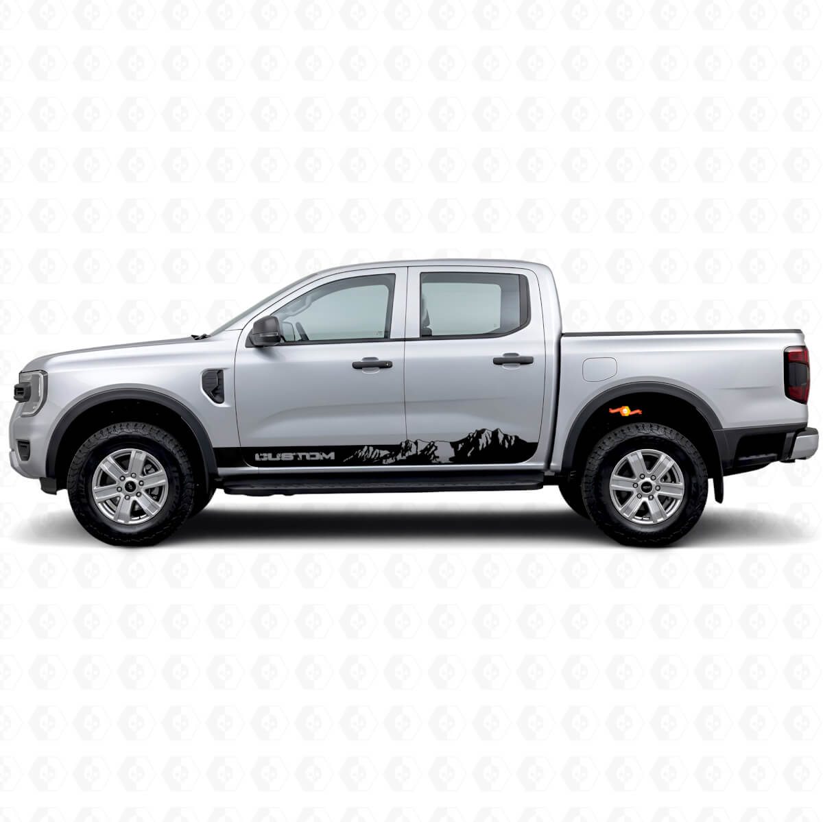 Individuelle Mountain Style Streifen Schweller Vinylaufkleber für Musclecar Ranger