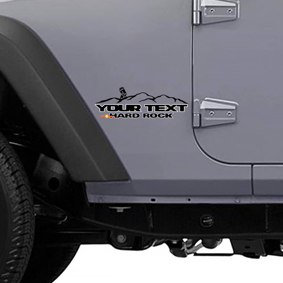 R2-D2 Mountains Style Seiten-Vinylaufkleber für Jeep Wrangler Unlimited