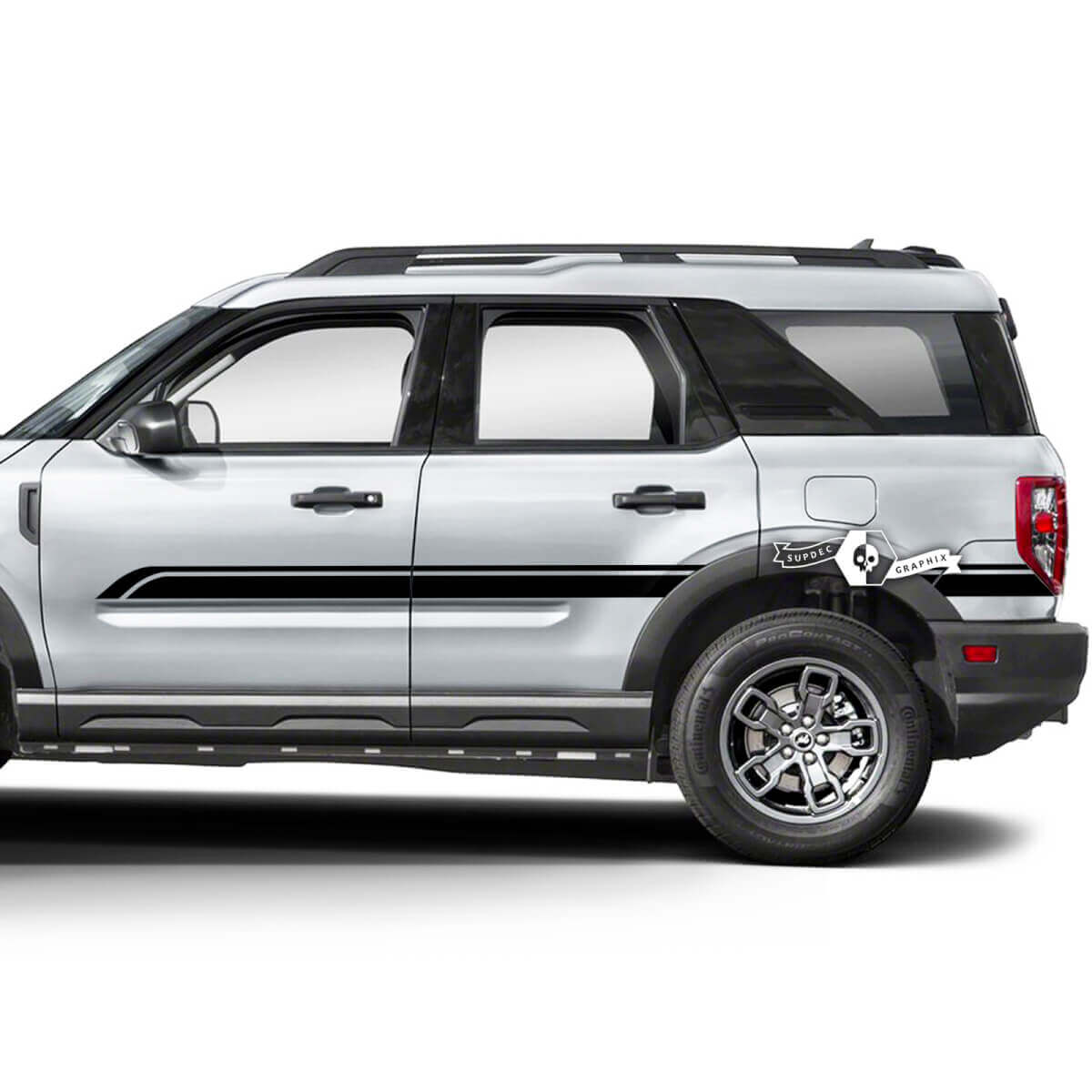 2x Musclecar horse Doors Side Fender Trim Line Decals Aufkleber
