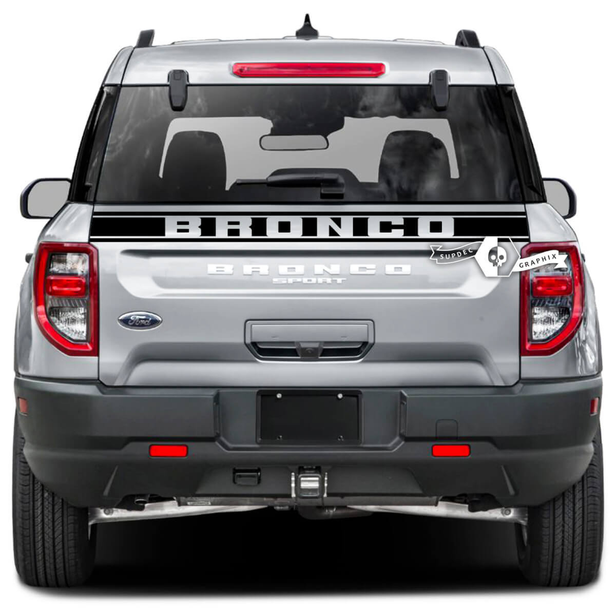 Ford Bronco Tailgate Bed Trim Stripe Logo Wrap Aufkleber Aufkleber
