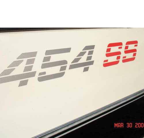 454 SS Seitenwand Vinyl-Aufkleber-Set für Chevrolet Truck 1990-1993