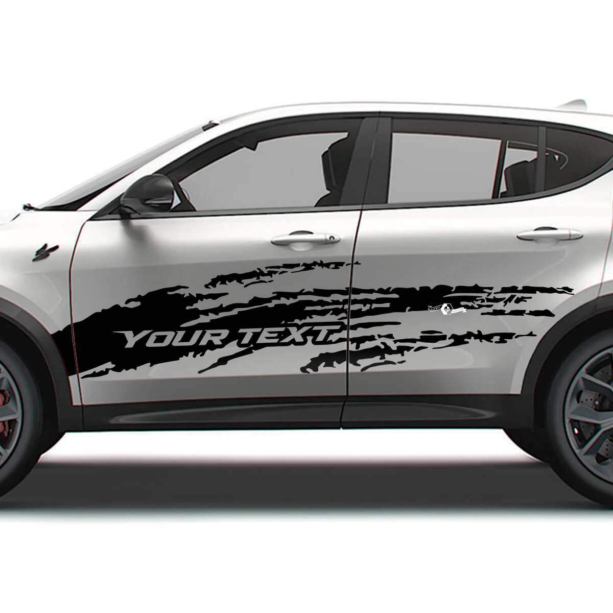 Hornet-Schriftzug Schlamm-Spritzschutz Seiten-Vinyl-Aufkleber-Set für Dodge Hornet