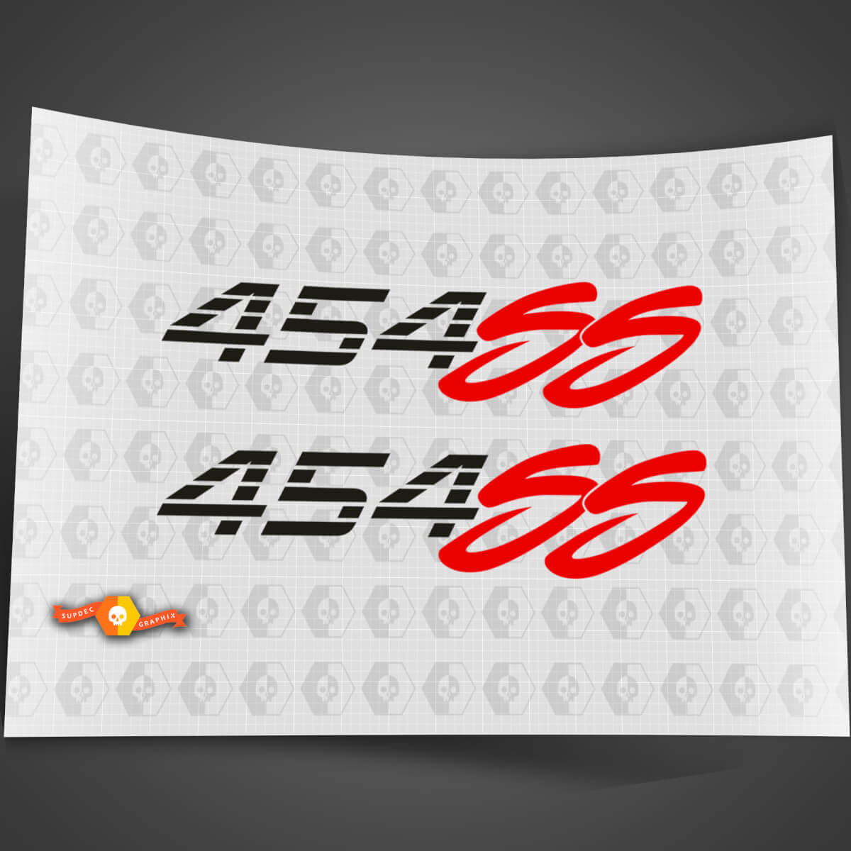 454 SS Seitenwand Vinyl-Aufkleber-Set für Chevy Truck 1990-1993