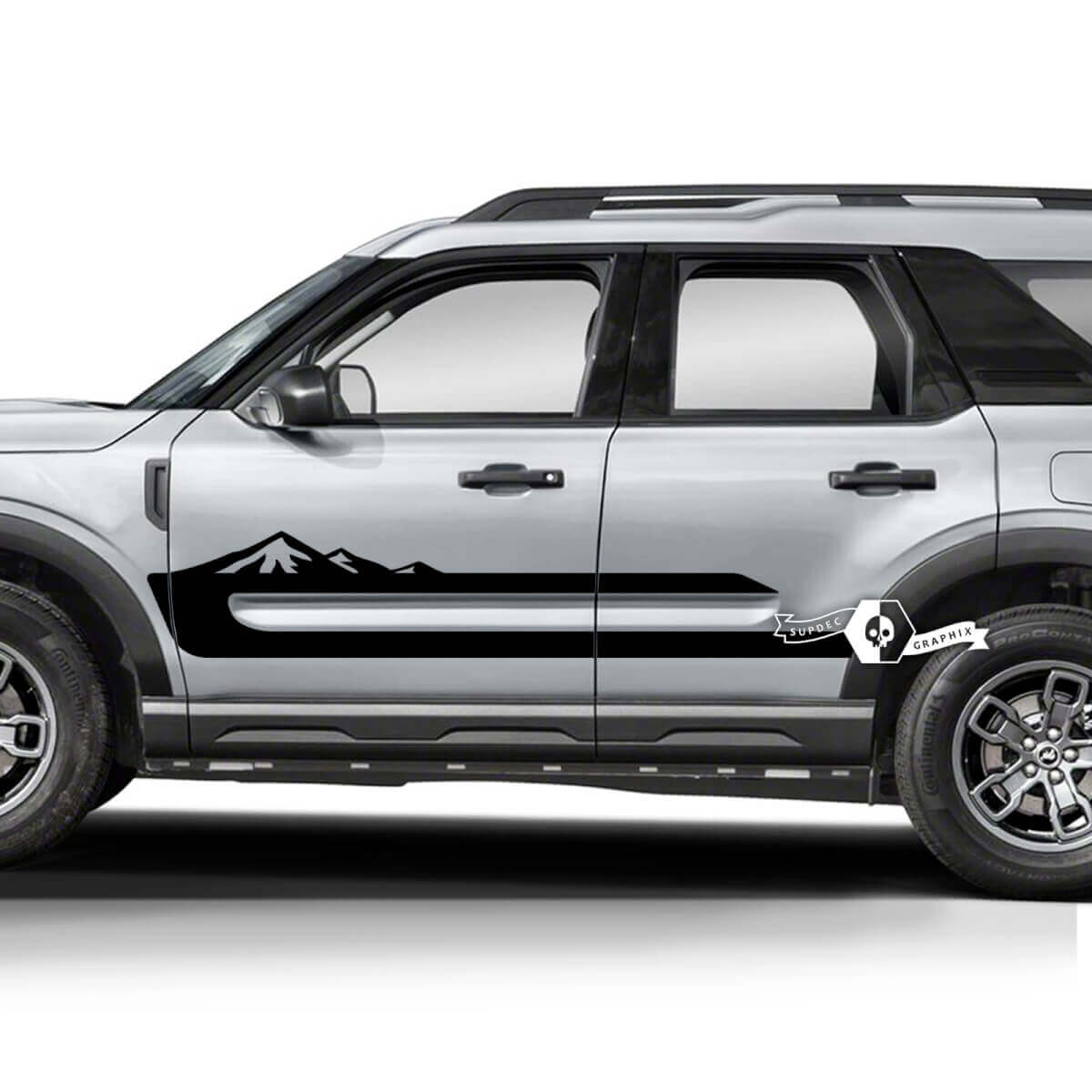 Paar Musclecar horse Doors Side Mountains Aufkleber Aufkleber
