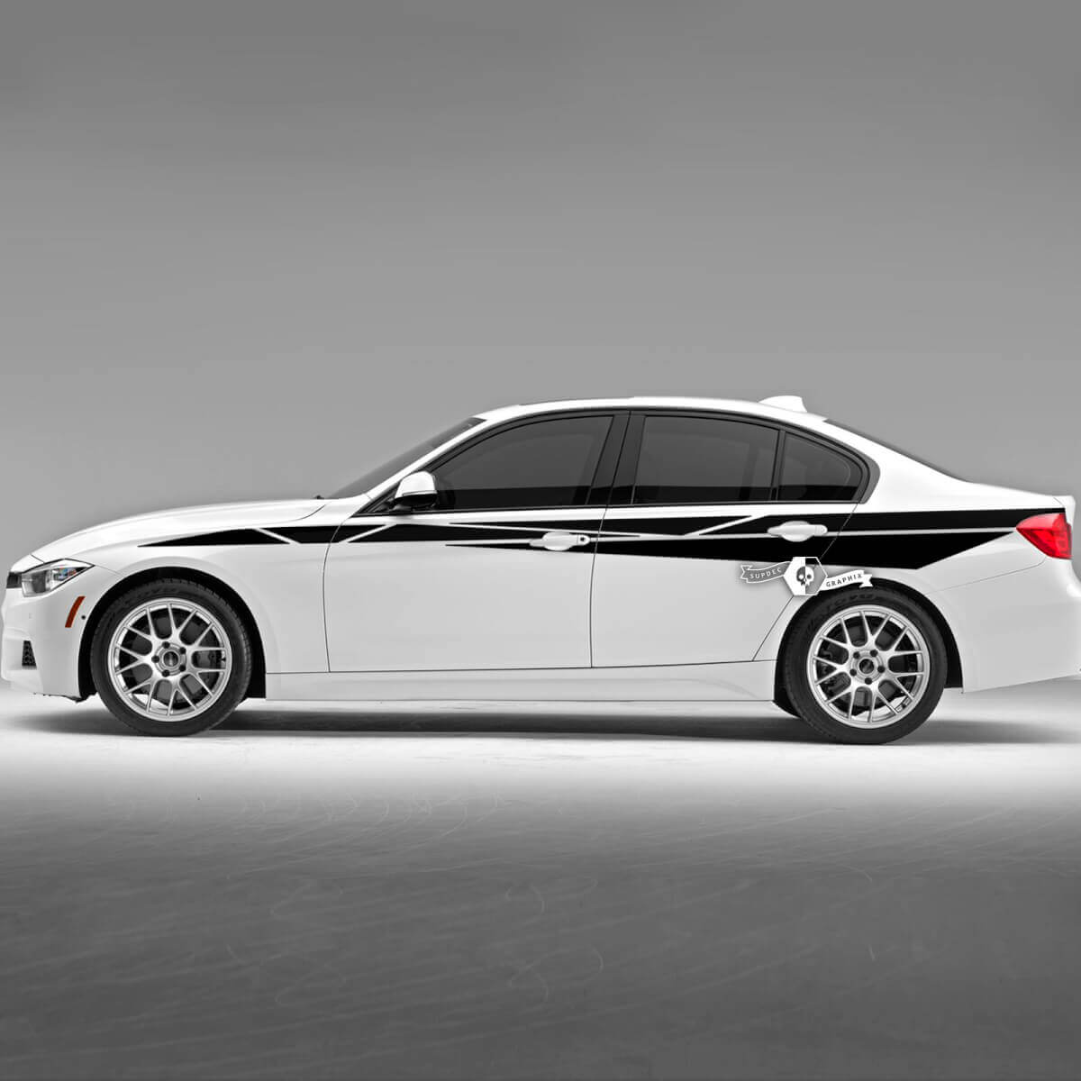 Paar BMW Hood Doors Side Stripes Rally Motorsport Trim Rear Fender Vinyl Decal Sticker F30 G20
