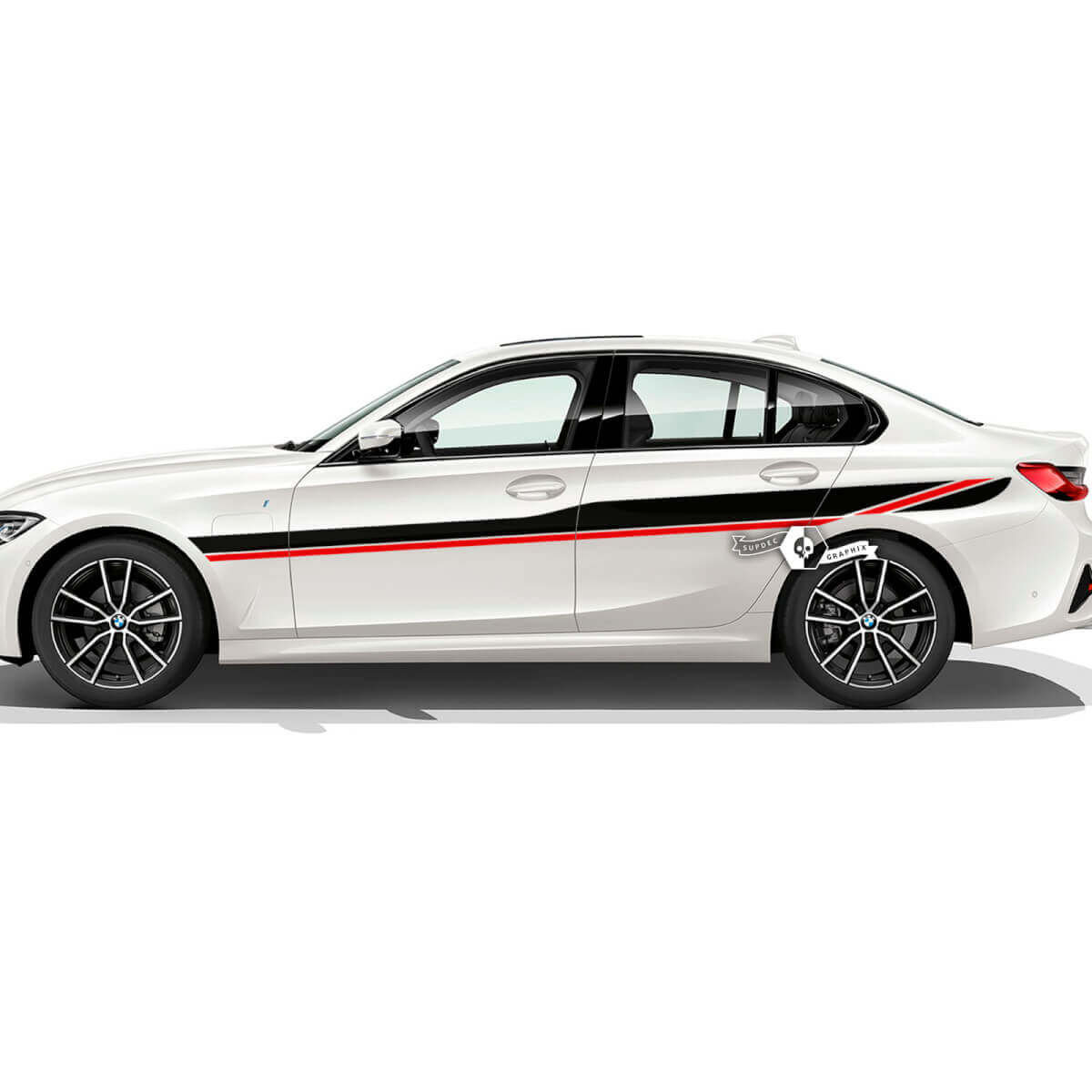 Paar BMW Side Rally Motorsport Hood Doors Up Rear Fender Vinyl Aufkleber Aufkleber F30 G20 2 Farben
