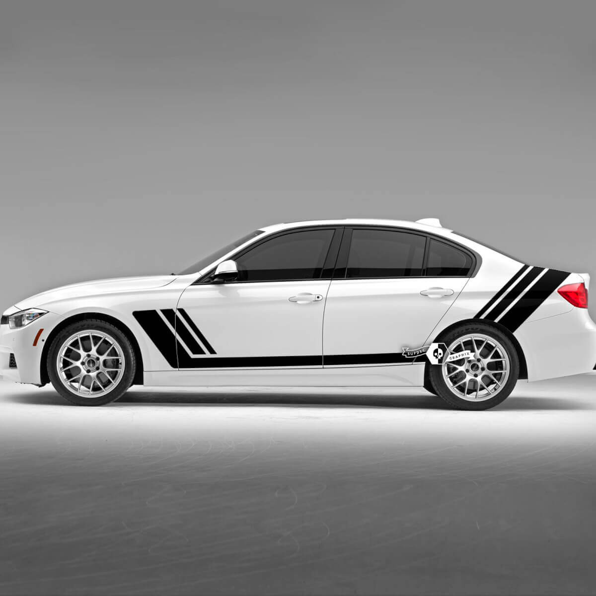 Paar BMW Türen Linien Seitenstreifen Rally Motorsport Trim Vinyl Aufkleber Aufkleber F30 G20
