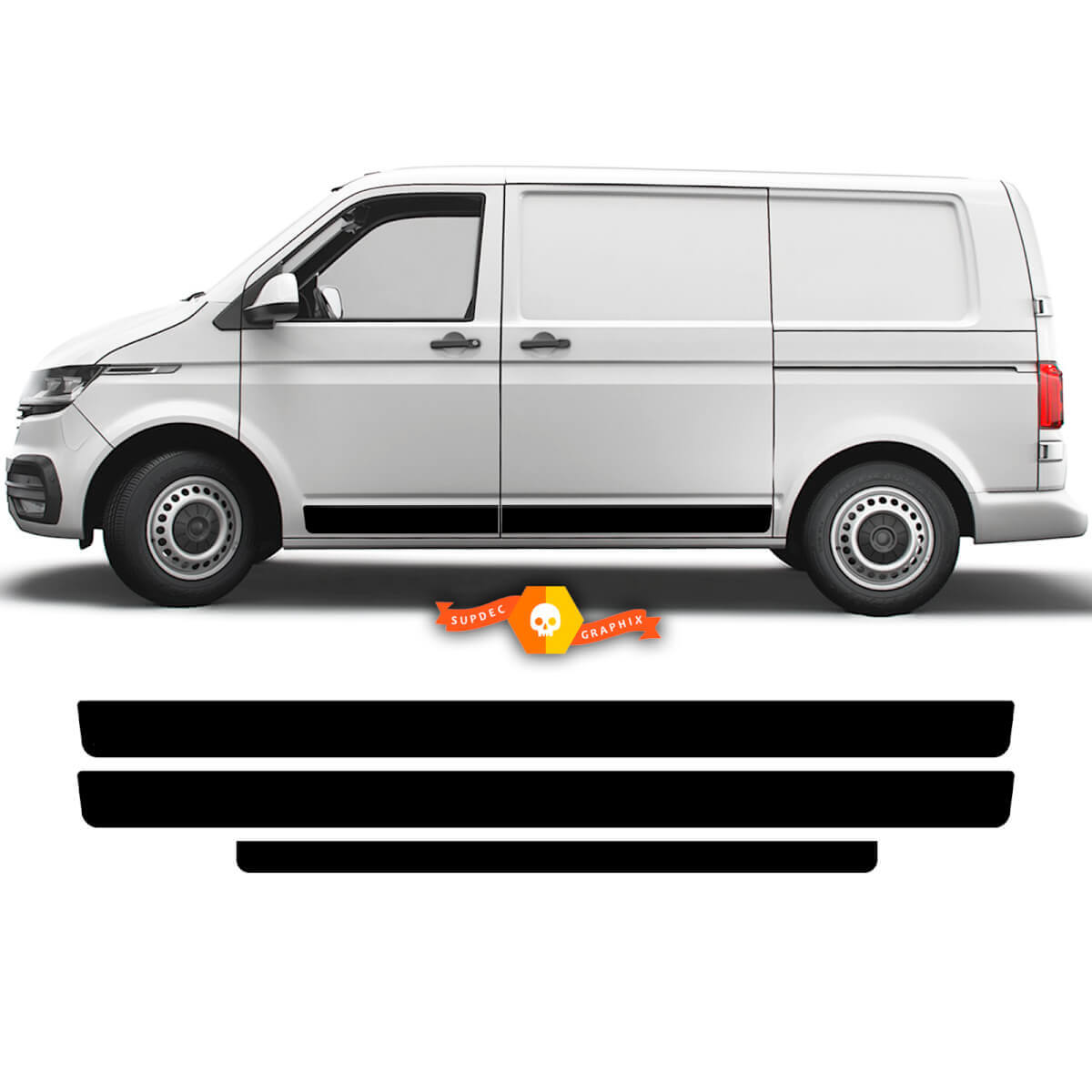 Paar VW Volkswagen Transporter Van Multivan Seitenstreifen California Kit für T4 T5 T6 Vinyl-Aufkleber
