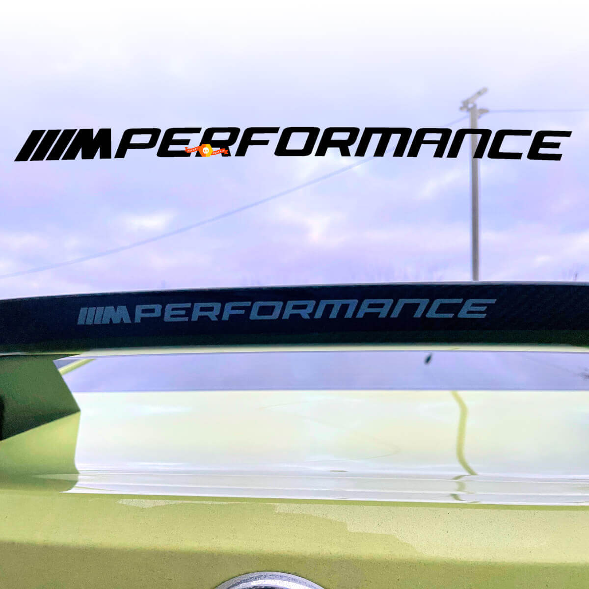 M Performance Style Heckspoiler Vinyl Aufkleber für BMW G80 G82