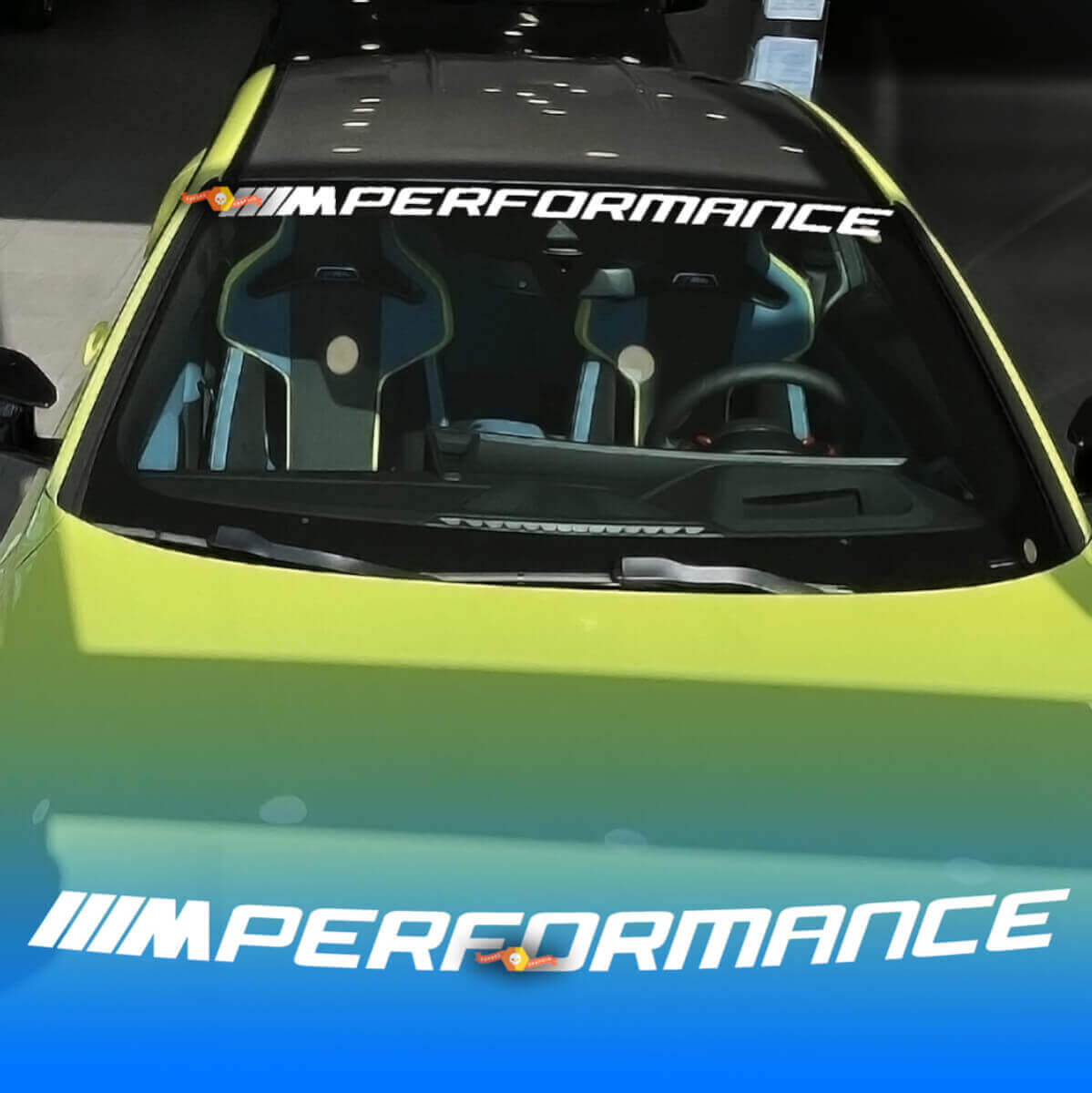 M Performance Style Windschutzscheiben-Vinylaufkleber für BMW G Serie