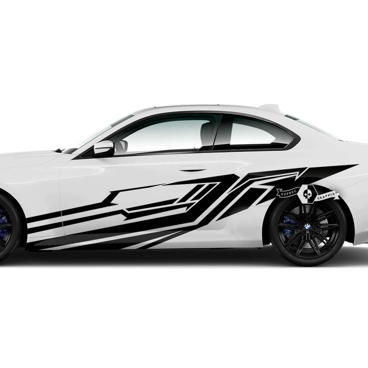 Paar BMW M2 M240 G42 F22 F87 M Performance Wrap Splash Side Fender Doors Vinyl Aufkleber Aufkleber
