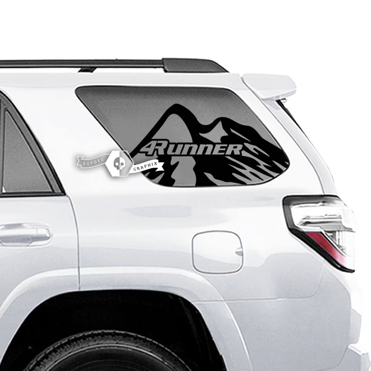 Paar 4Runner Window Mountains Logo seitliche Vinyl-Aufkleber für Toyota 4Runner
