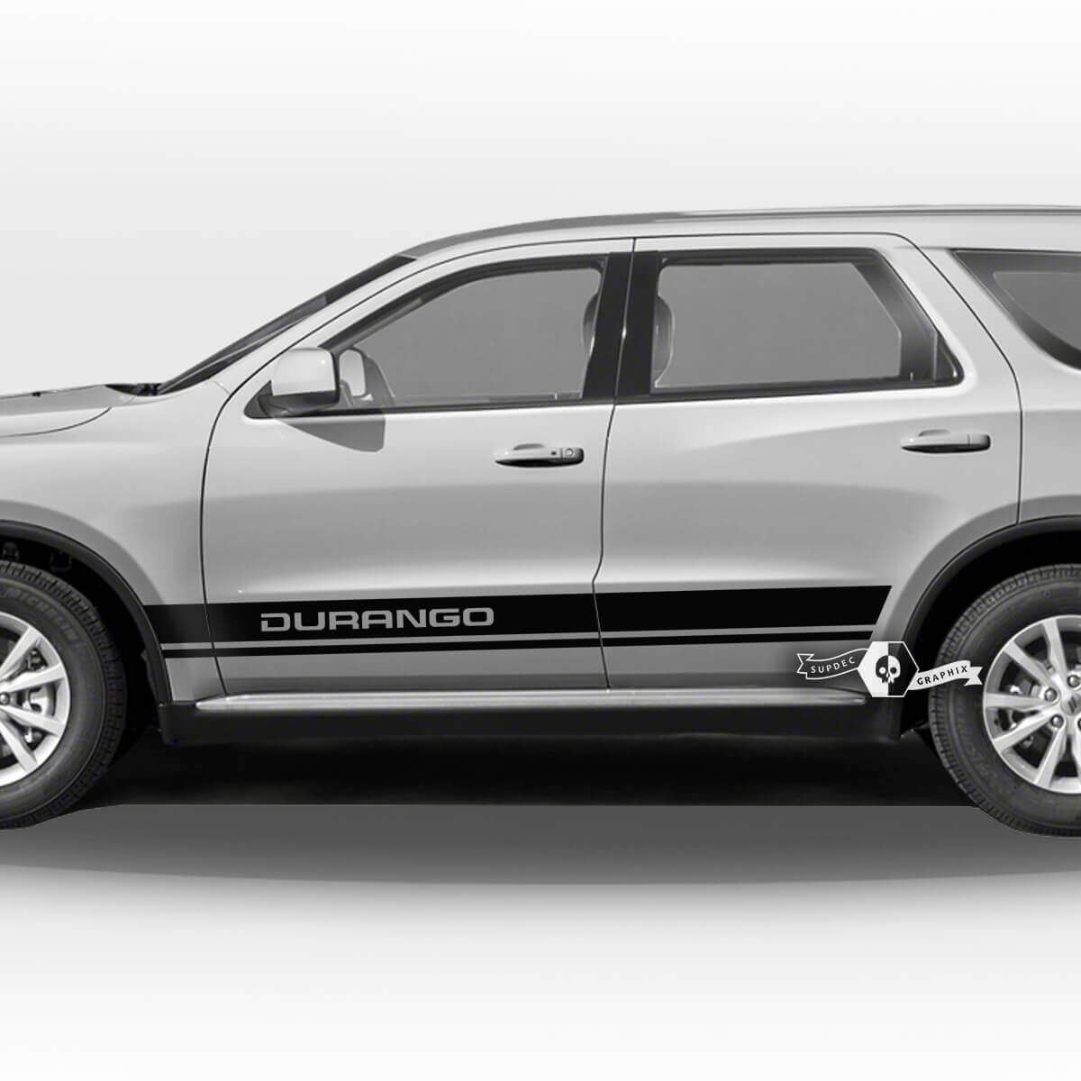 Paar Dodge Durango Side Doors Rocker Panel Trim Stripes Decal Vinyl Sticker
