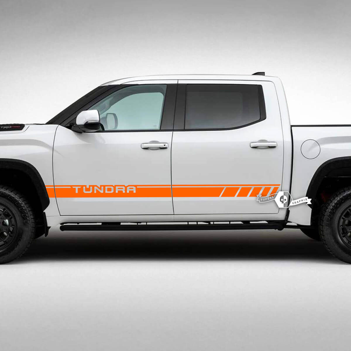 Paar Toyota Tundra TRD Retro Vintage Türen Streifen Kit Vinyl Aufkleber Aufkleber
