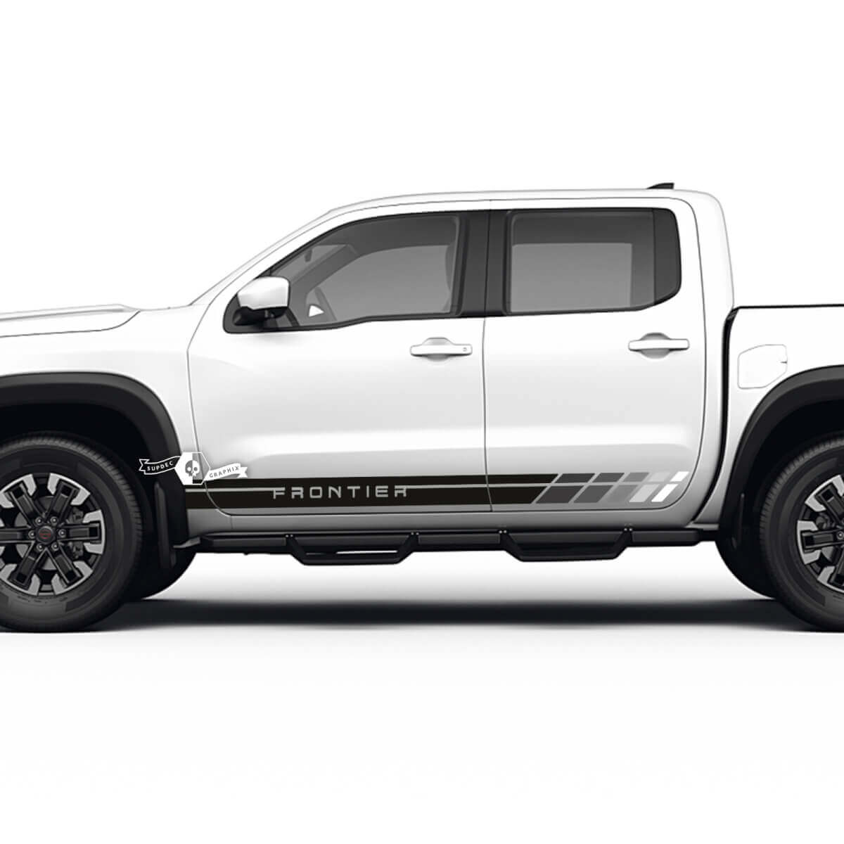 2 Nissan Aufkleber Rocker Panel Retro Vintage Nissan Frontier Streifen Aufkleber Side Stripe Kit für Nissan Vinyl Aufkleber
