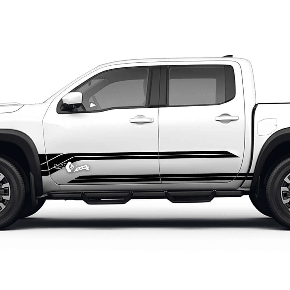 Kotflügelverkleidungs-Türstreifen Vinyl-Aufkleber Set für Nissan Frontier