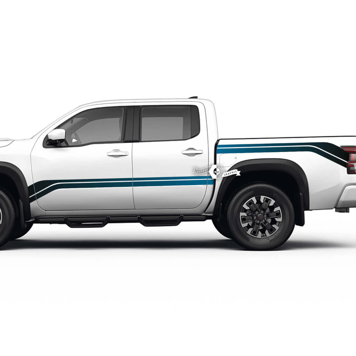 2 Nissan Aufkleber Rocker Panel Bed Rear Fender Gradient Side Nissan Frontier Stripe Vinyl Aufkleber Kit 2 Farben
