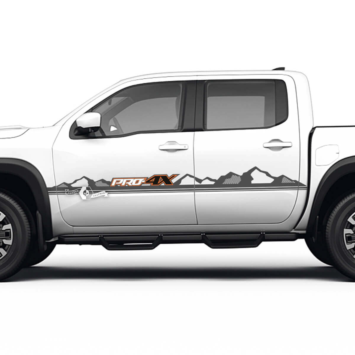 2 Nissan Aufkleber Türen Hills Mountains Pro-4x Nissan Frontier Streifen Vinyl Aufkleber 3 Farben
