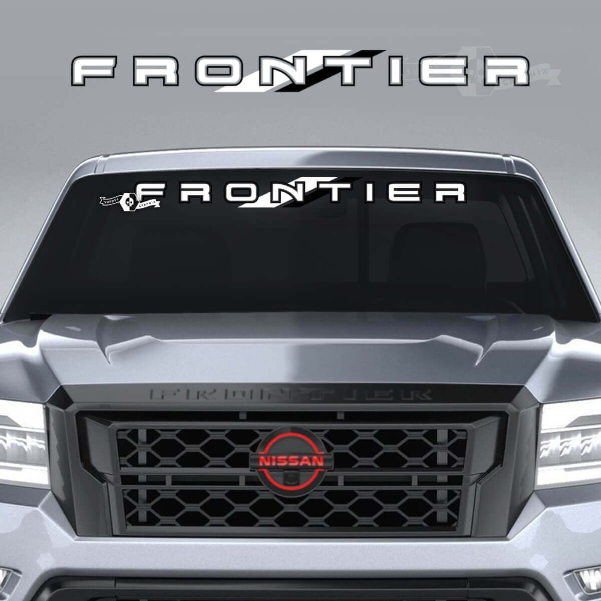 Markenbeschriftung Windschutzscheiben-Vinylaufkleber für Nissan Frontier Pro-4X