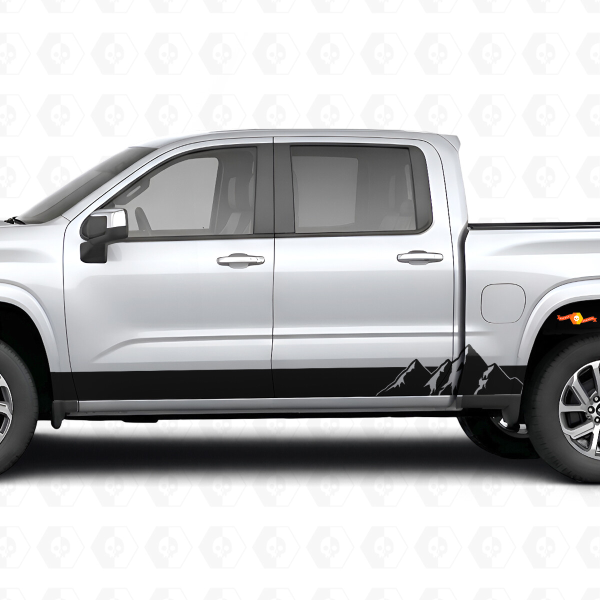 Alpine Ridge Tür- und Schweller-Vinylstreifen für Chevrolet Silverado 1500 Next Generation 2027