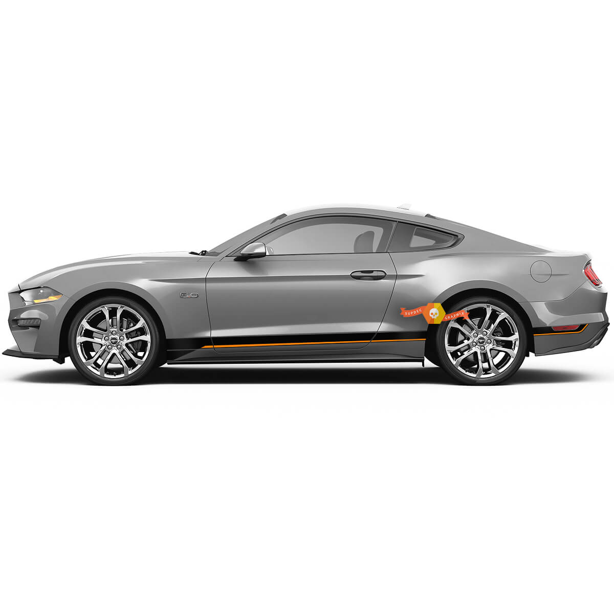 Akzentstreifen Seiten-Vinylaufkleber für Musclecar Musclecarmodell 2018-2023
