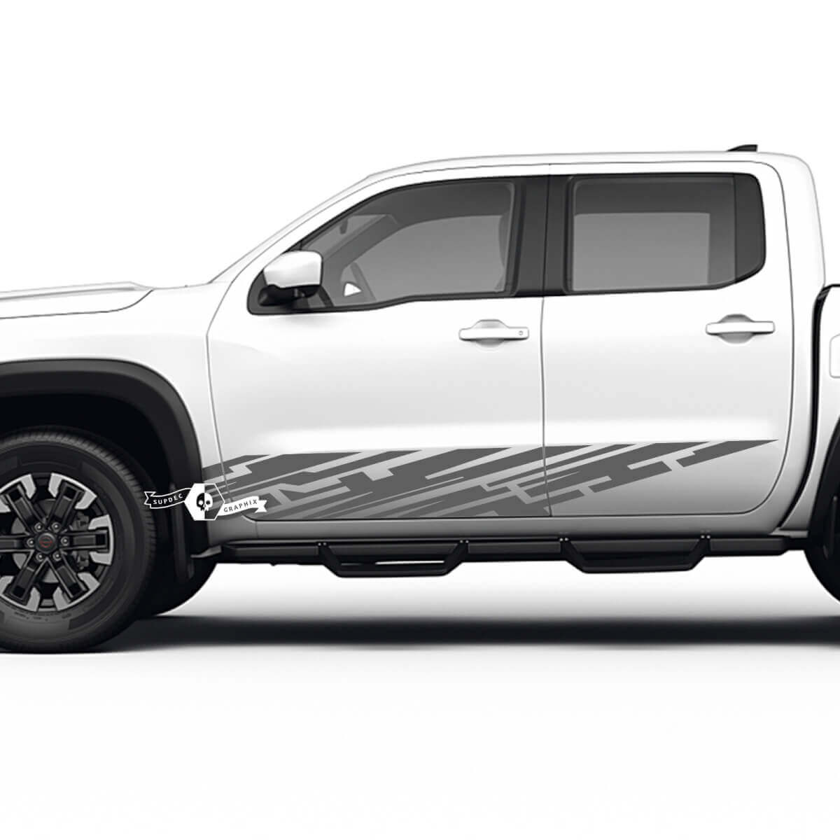 Paar Türen Rocker Panel Nissan Frontier Destroyed Grange Vinyl Aufkleber Aufkleber Grafiken
