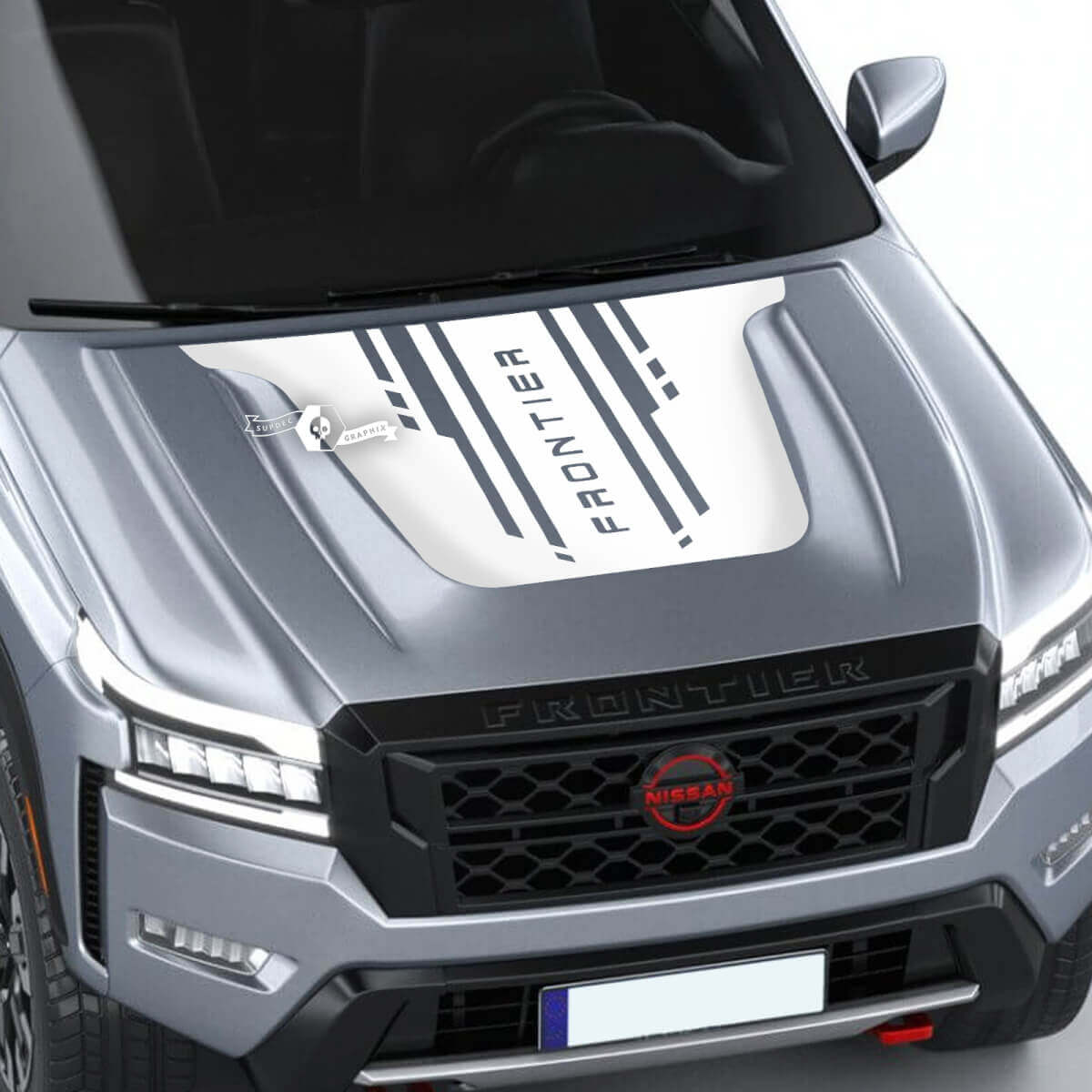 Marken Techno Style Motorhauben Vinyl-Aufkleber für Nissan Frontier