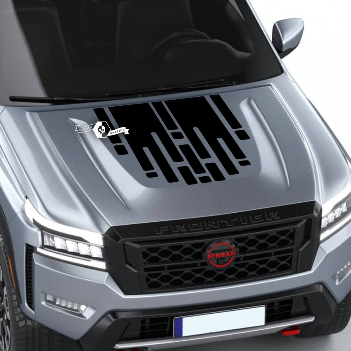 Nissan Frontier S SV Pro-4x Hood Vinyl Aufkleber Camo Tetris Grafikaufkleber
