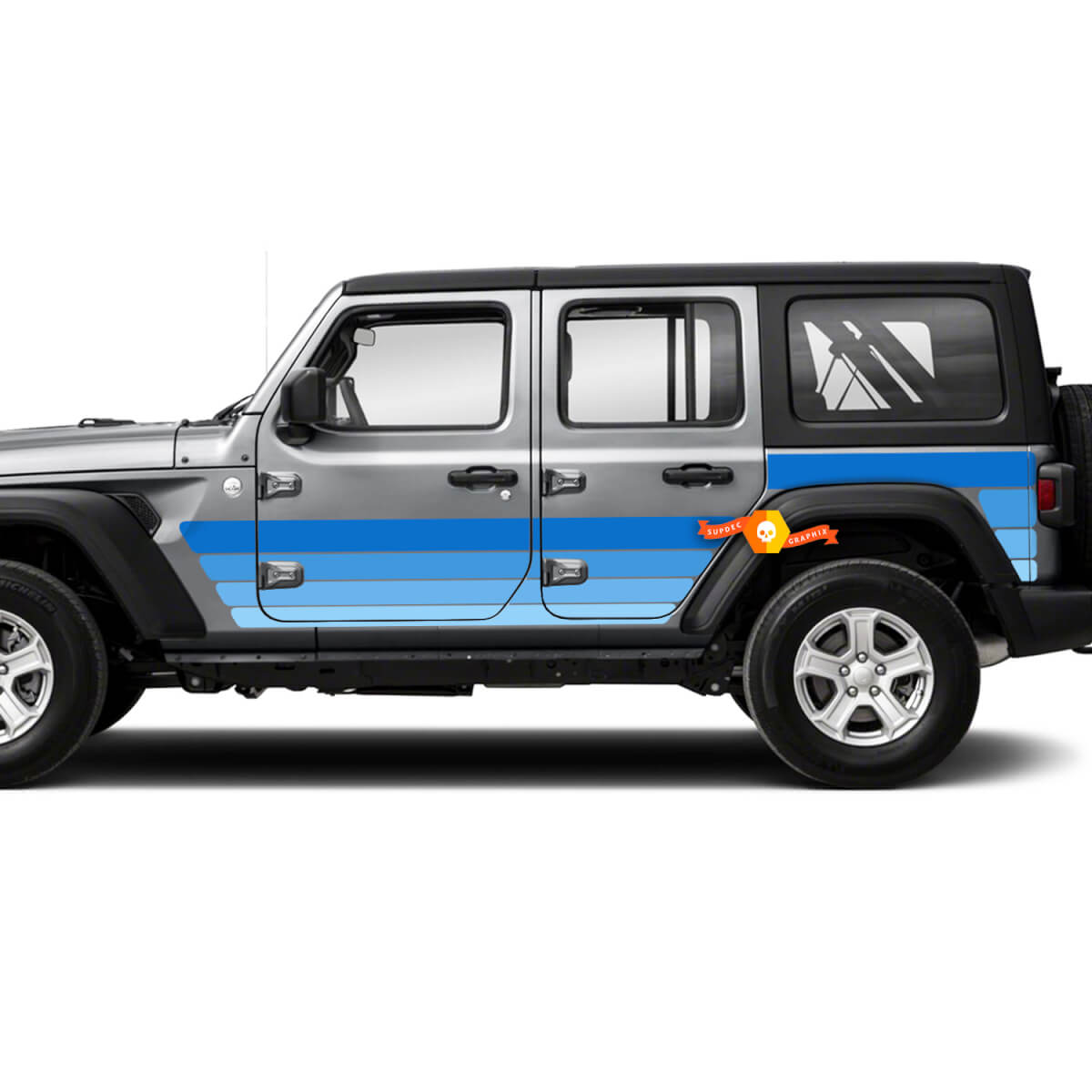 Jeep Wrangler JL Türen Bett Retro Vintage Pickup Truck Vinyl Aufkleber Aufkleber Grafik Kit
