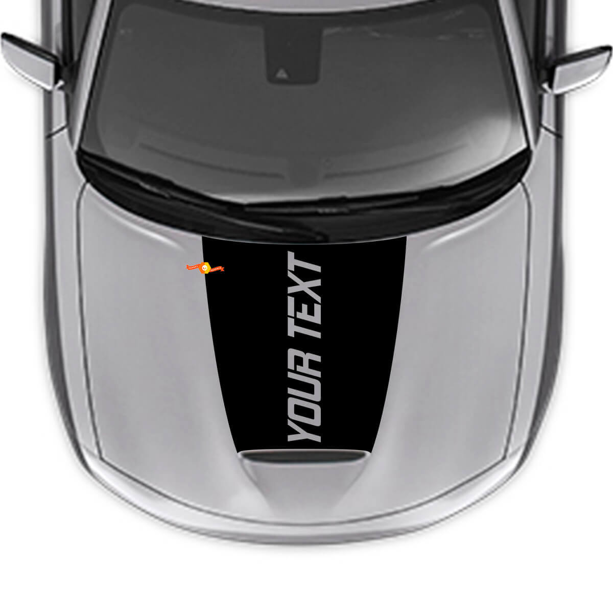 Benutzerdefinierter Text Blackoot Motorhauben-Vinylaufkleber für Dodge Charger 2015-2024
