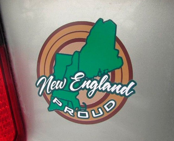 New England Stolz Bundesstaat Stolz Vinyl Aufkleber Paar für Jeep