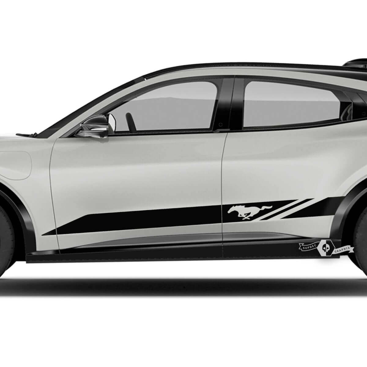 Seitenschweller-Logo-Streifen Seiten-Tür Aufkleber für Musclecar Musclecarmodel Mach-E