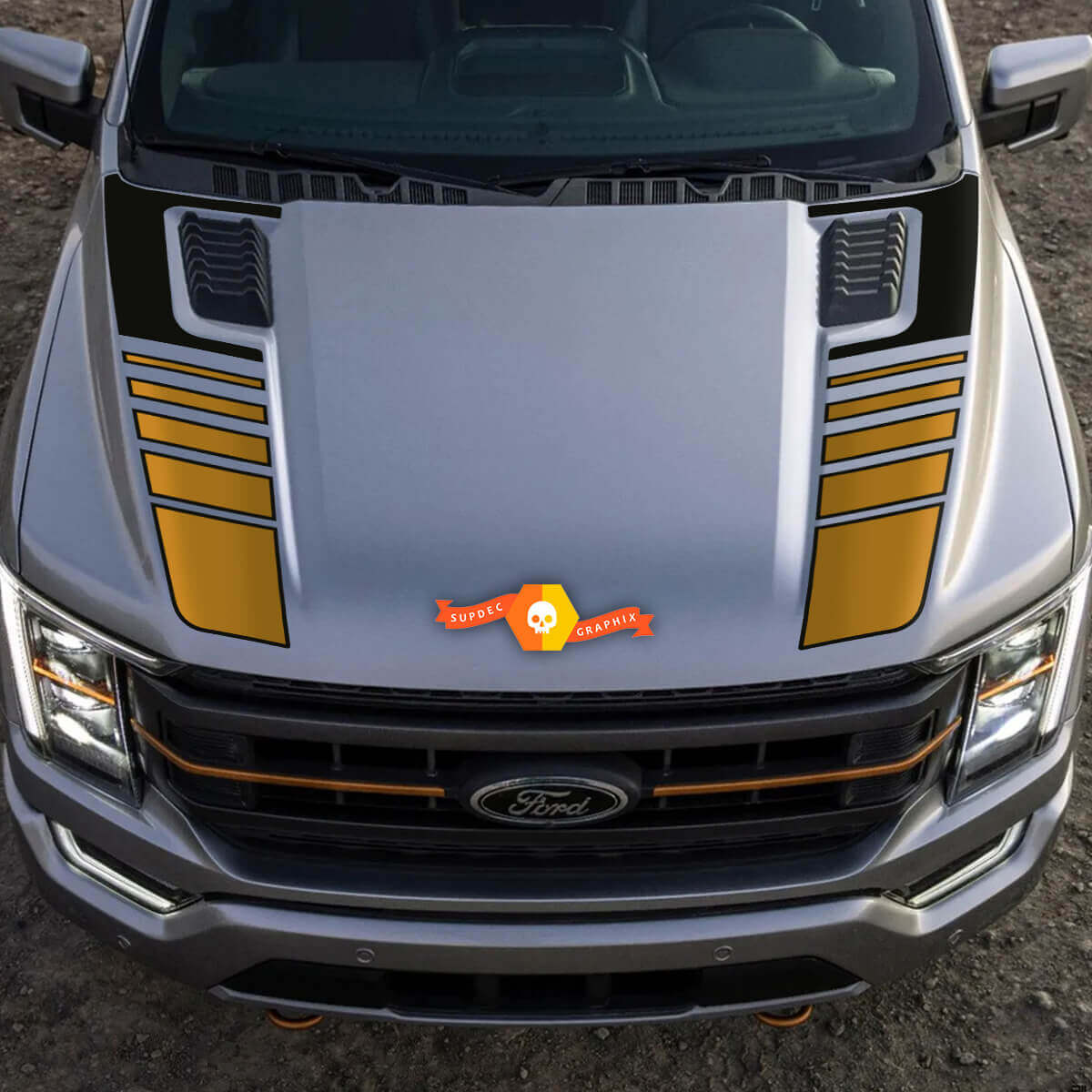Musclecar truck Tremor Pickup Hood Graphics Musclecar Vinyl Aufkleber Aufkleber 2 Farben
