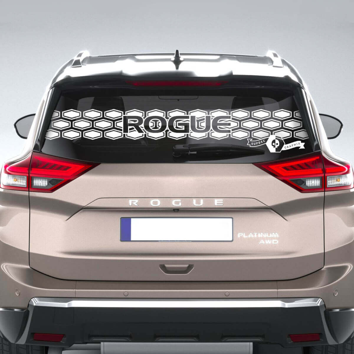 Heckscheibenaufkleber für Nissan Rogue Logo Vinyl Aufkleber Grafik
