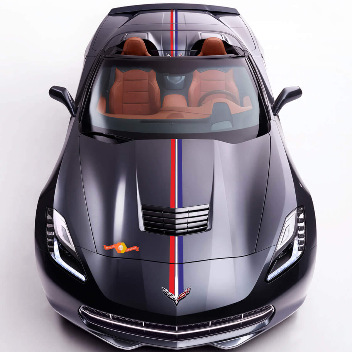 Chevrolet C7 Stingray Grand Sport Z06 Twilight Edition Streifenaufkleber
