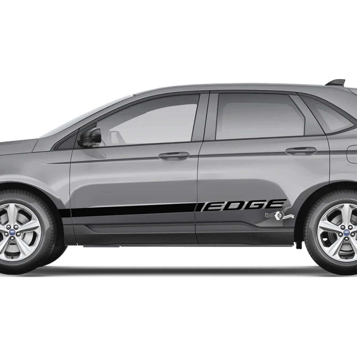 2x seitliche Ford Edge-Türen, Vinylstreifen, Karosserieaufkleber, Vinyl-Grafikaufkleber 3
