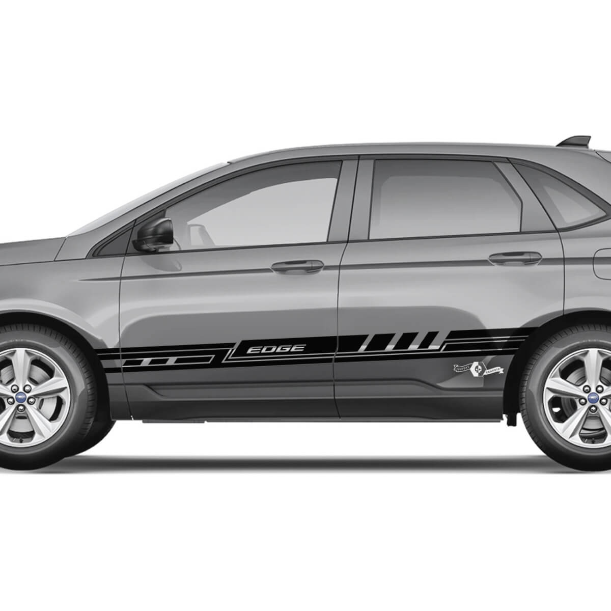 2x seitliche Ford Edge-Türen, Vinyl-Racing-Streifen, Karosserieaufkleber, Vinyl-Grafikaufkleber 3
