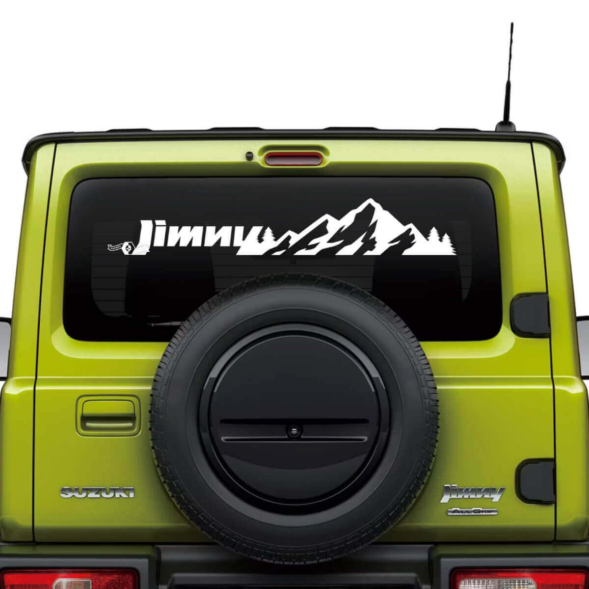 Mountains Schriftzug Heckscheibenaufkleber Grafiken Für Suzuki JIMNY