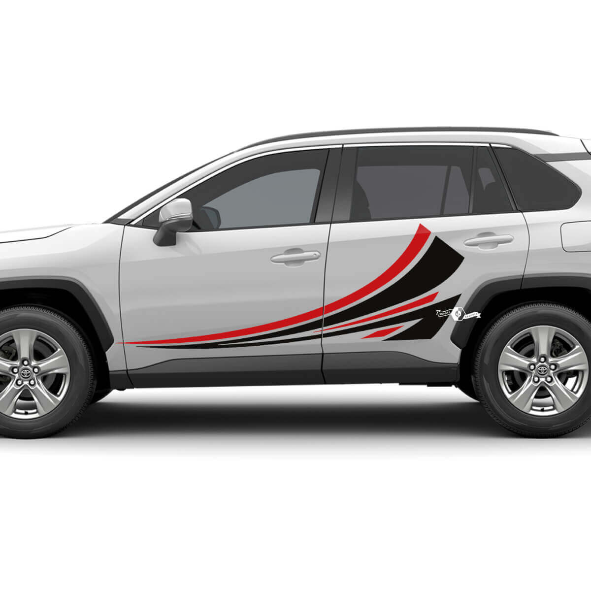 Aufkleber-Set mit Tribal-Grafiken für die Seitentür, passend für Vinyl-Aufkleber des Toyota RAV4
