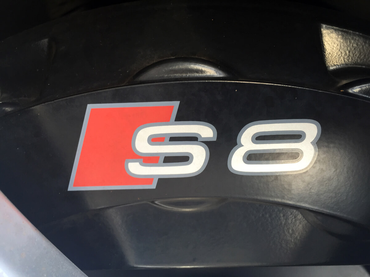 2 AUDI S8 Premium Bremssattel Aufkleber Aufkleber TT A3 A4 S3 Q5 S-line