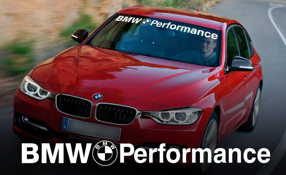 BMW Performance WINDSCHUTZSCHEIBENBANNER Fensteraufkleber für M3 4 5 6 e46 e36
