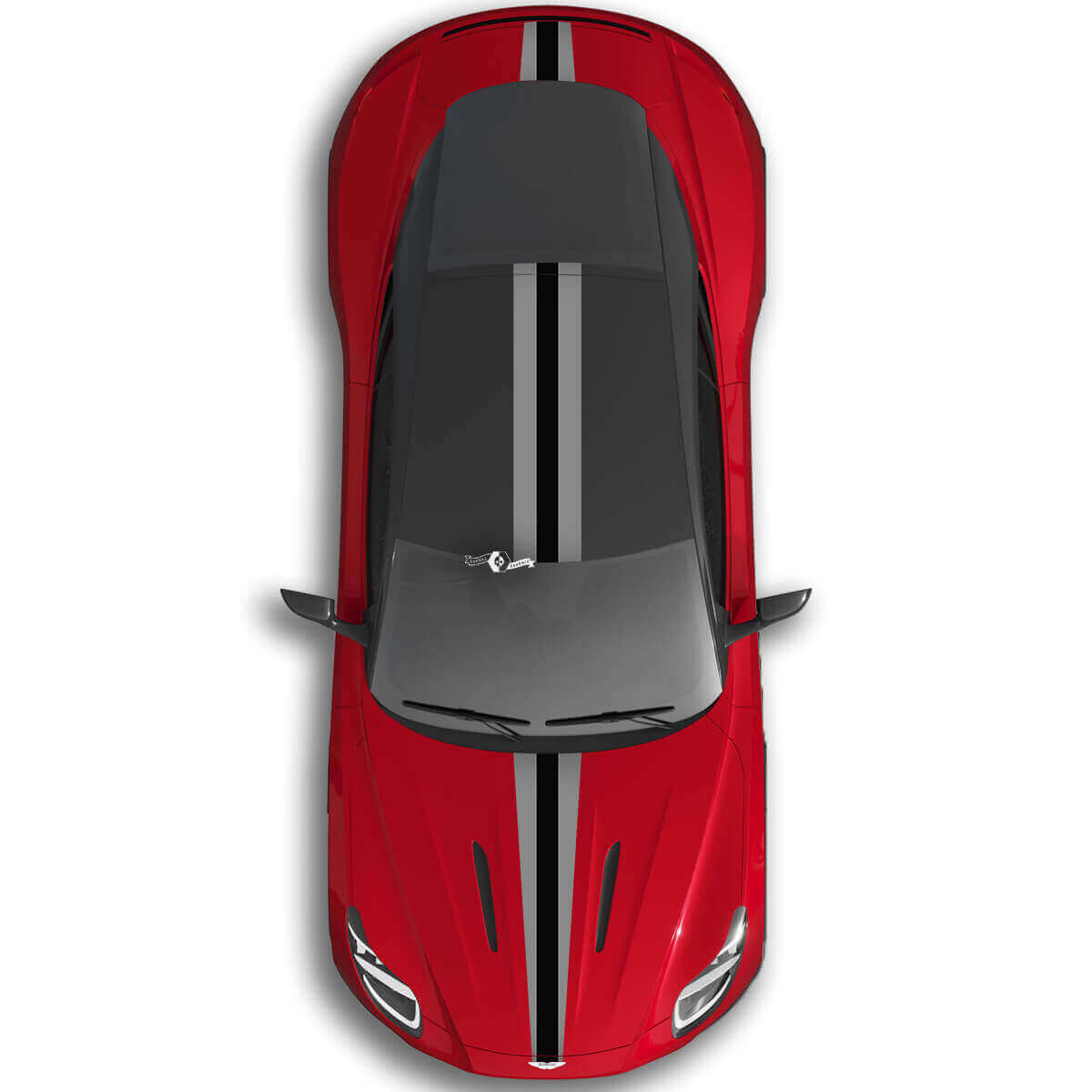 Aston Martin DB11 Vollkörper Zweifarbiger Streifen Motorhaube Dach Kofferraum Vinyl Aufkleber 2