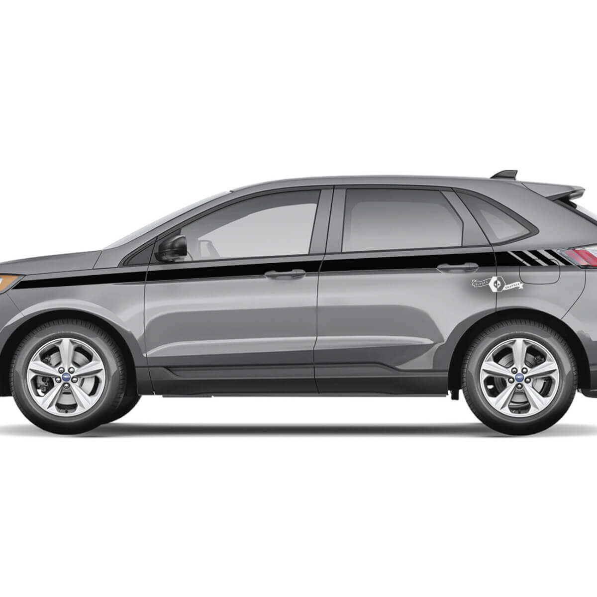 Ford Edge Line Strobe unter den Fenstern Vinyl Rocker Panel Stripes Karosserieaufkleber Vinyl-Grafikaufkleber
