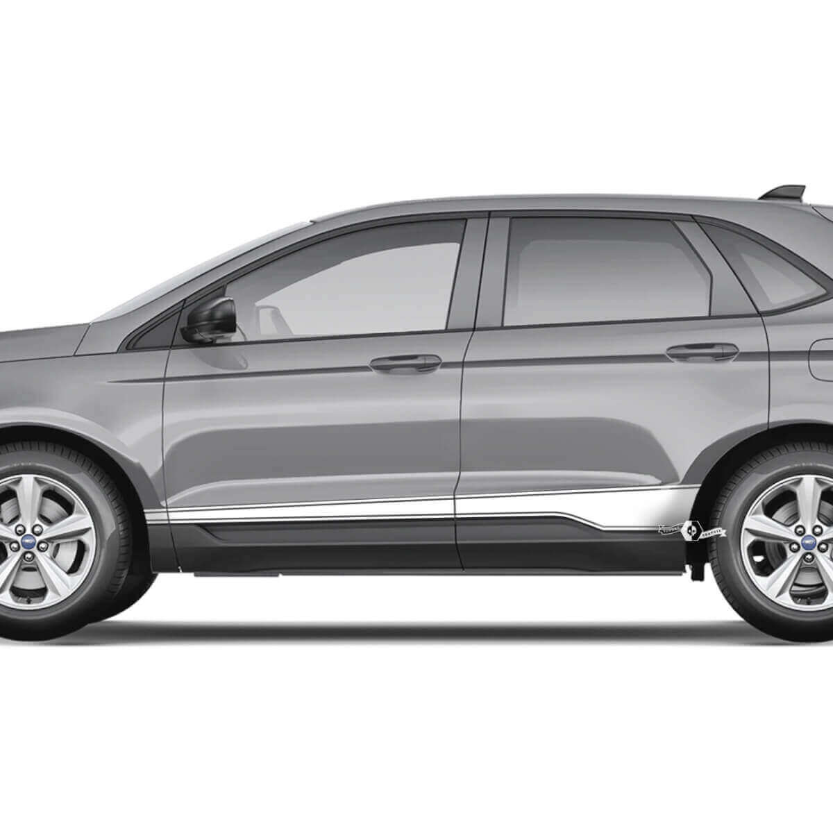 Seitenschweller-Streifen Vinyl-Aufkleber Grafik Aufkleber 2 für Musclecar Edge