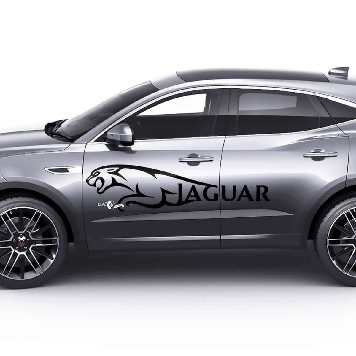 Seitliches Logo Jaguar Türgrafik Aufkleber Logo Sticker für Jaguar E-Pace