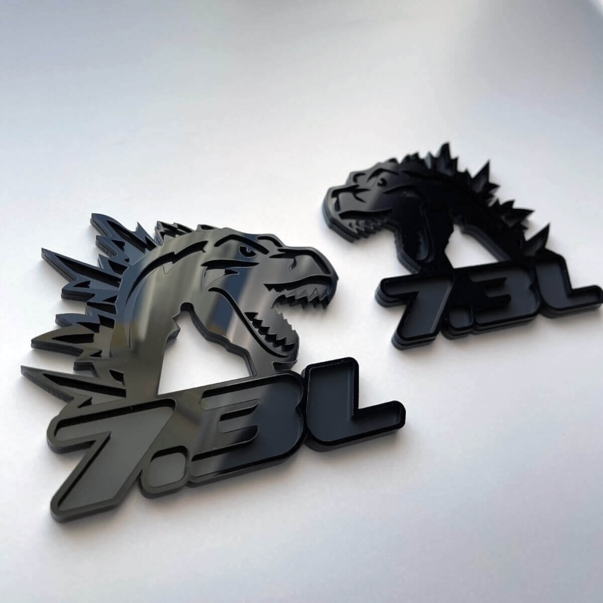 Godzilla 7,3L MEGAZILLA Leistungsstarkes 7,3L 3D Emblem Kotflügel-Embleme