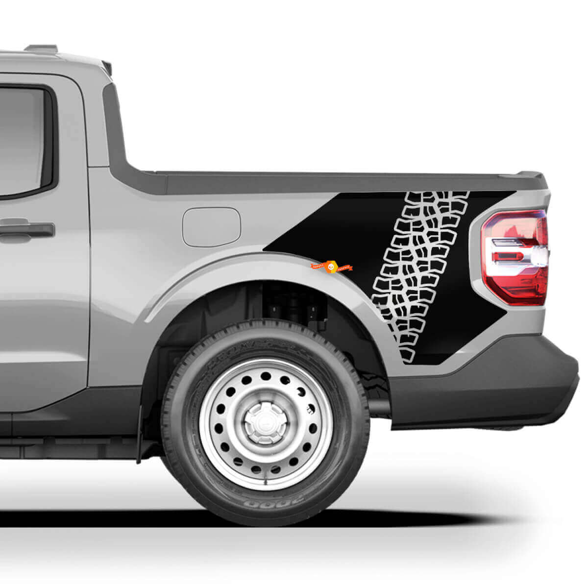 Musclecar truck Maverick Tire Track Bed Side Graphics Aufkleber Aufkleber
