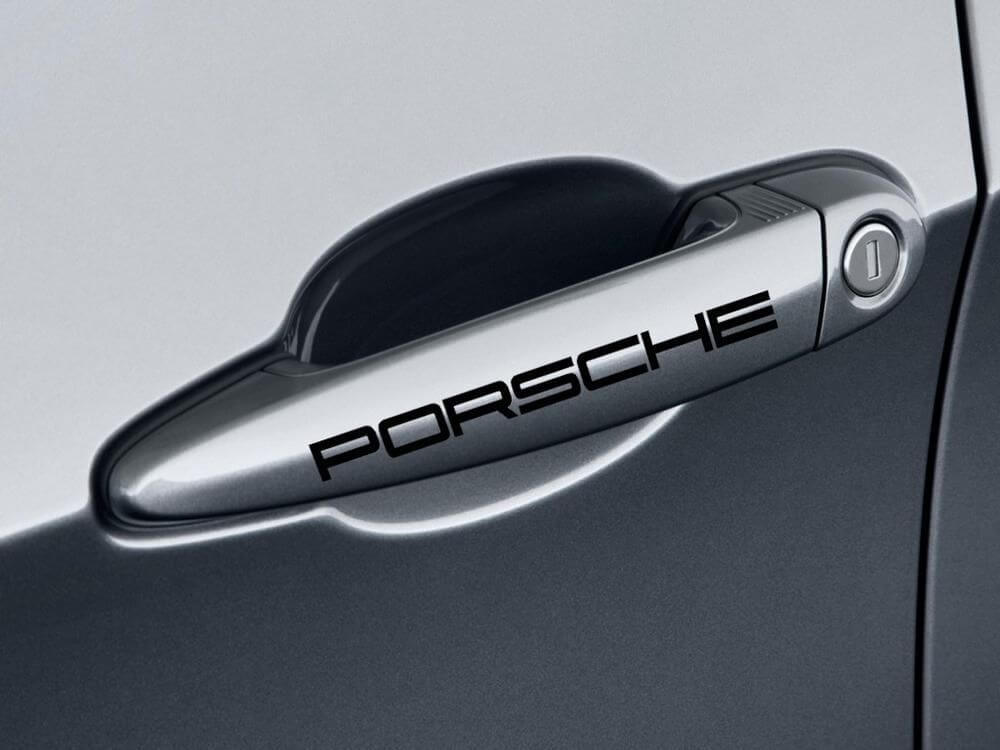Porsche Türgriff Vinylaufkleber Set für Porsche Fahrzeuge