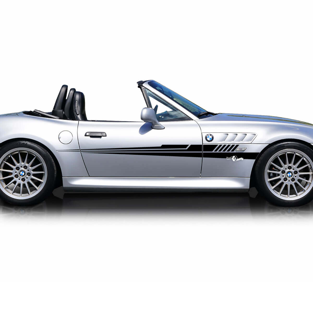 Paar BMW Z3 Roadster Streifen Seitentüren Vinyl Aufkleber Aufkleber
